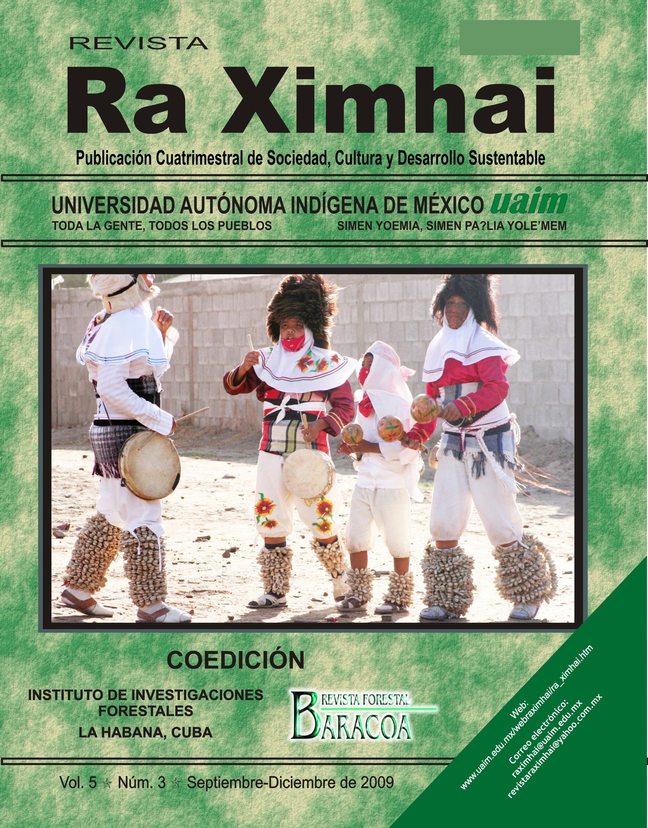 Vol. 5 Núm. 3 (2009): Septiembre-diciembre | Revista Ra Ximhai